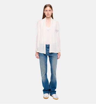 Cardigan Robyn 100% Cachemire - Zadig&Voltaire - Beige vanille
