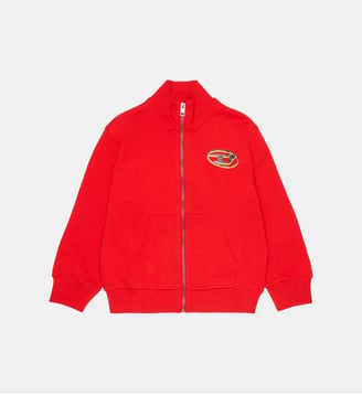 Sweat zippé avec logo Diesel Kids