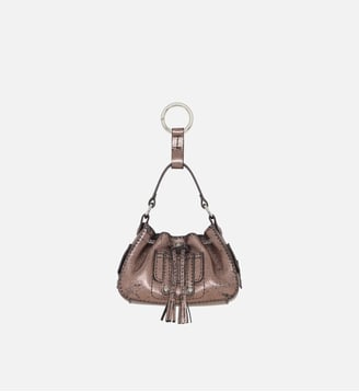 Charm baby-vic en cuir naturel - Caroll - Rose