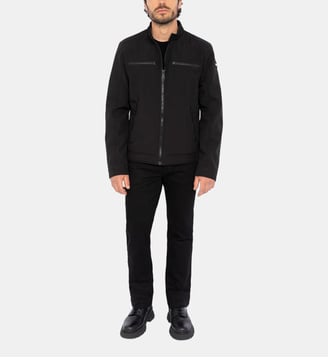 Blouson motard soft shell - Schott - Noir