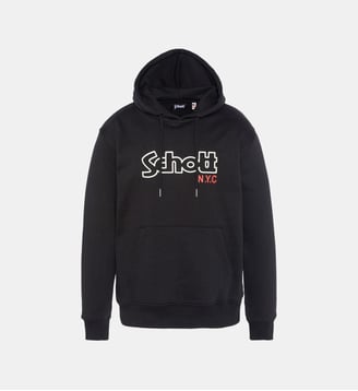 Sweatshirt à capuche imprimé - Schott - Noir
