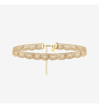 Collier choker doré - LACE - Caroline Najman - Doré