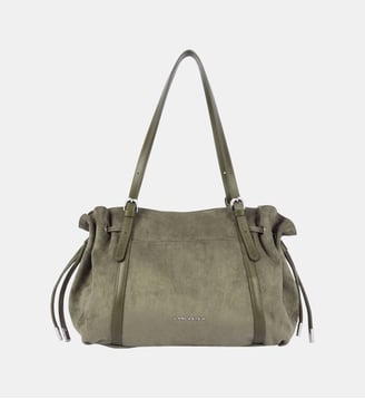 Grand sac cabas épaule Velvet Emma - Lancaster - Kaki foncé