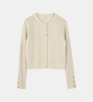 Cardigan de cérémonie tricot - Michael Kors Kids - Doré clair