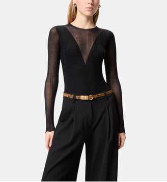 Pull body avec détails transparents Pinko
