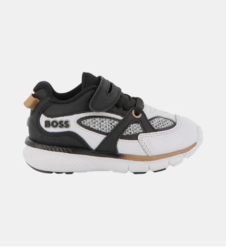 Sneakers con lacci elasticizzati - BOSS Kidswear - Blanc et noir