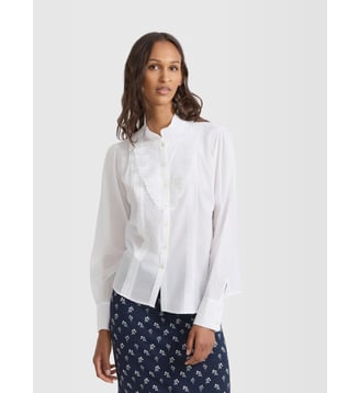 chemise à plastron volanté Agnès b.