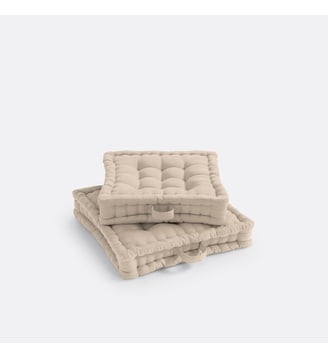Coussin de sol coton recyclé La Redoute Interieurs