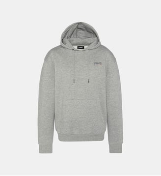 Sweatshirt à capuche noir - Schott - Gris chiné