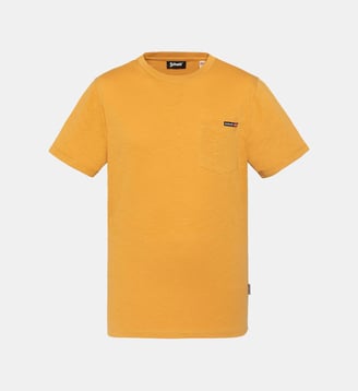 T-shirt effet flammé - Schott - Jaune