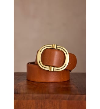 Ceinture En Cuir Elise - Maison 123 - Camel