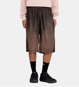Bermuda décontracté en denim enduit fluide - Diesel - Marron