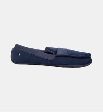 Chaussons Mocassins ultra confortables et légers - Isotoner - Marine chevrons