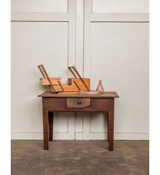 Table basse en bois Léonie N°321- Produit chiné - Debongout - Bois foncé