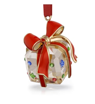 Holiday Cheers Décoration Cadeau - Swarovski - Red