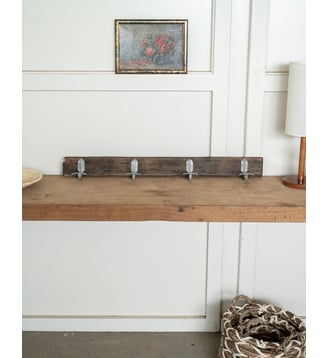 Porte-manteau de campagne Max N°483- Produit chiné - Debongout - Bois foncé