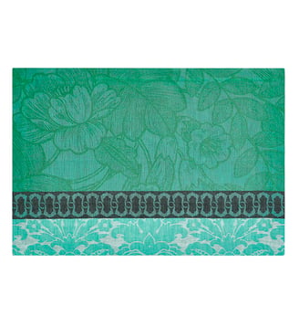 Set de table Escapade Tropicale 100% lin - Le Jacquard Francais - Vert