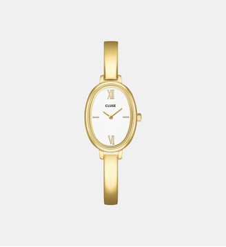 Montre L'ovale Blanc CW16101 - Cluse - Doré