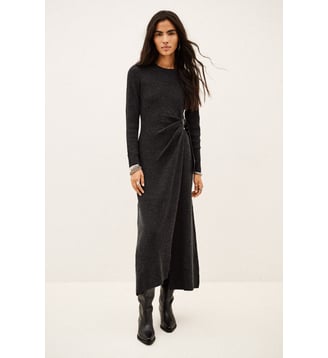 Robe Bamaya - Ba&sh - Gris anthracite