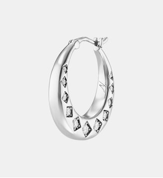 Créole Clair de Lune - Nebuleuse Bijoux - Argent cristal