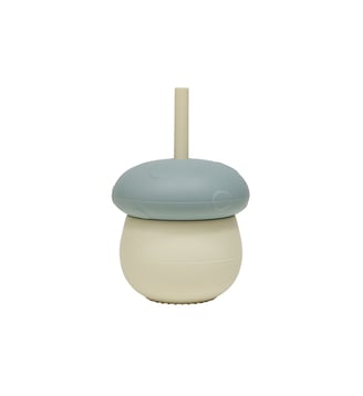 Gourde enfant en silicone motif forêt - OYOY - Bleu