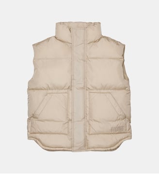 Veste matelassée avec logo - MM6 Maison Margiela - Chameau chaud