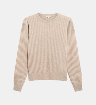 Pull en laine à jeux de points - ROSALINE - Pablo - Beige et rose