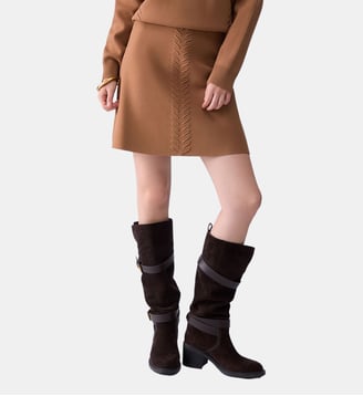 Minijupe en maille avec détails tressés Liu Jo