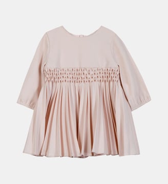 Robe -  col rond plis plats - Tartine Et Chocolat - Rose pâle
