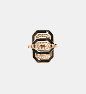 Bague Mini My Way email, diamants et or rose - Statement - Or rose