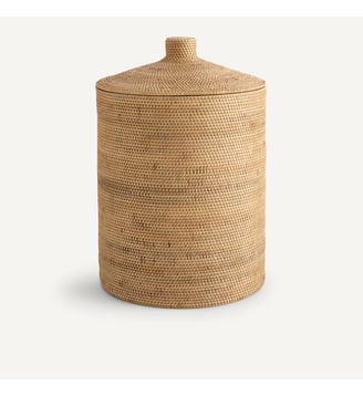 Panier en rotin et bambou tressé - AM.PM - Naturel
