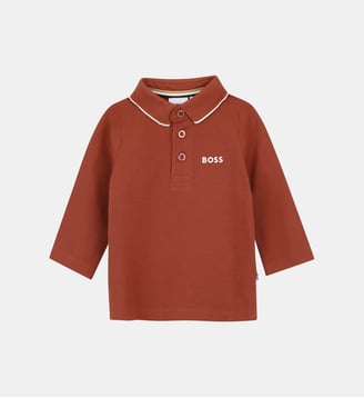 Polo manches longues - BOSS Kidswear - Rouge
