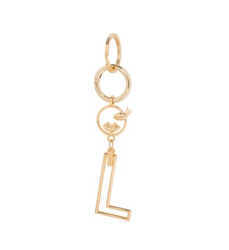 Porte-clés métal Mademoiselle Charms - Lancel - Doré