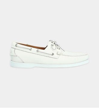 Bateau chaussures bateaux newport - cuir lisse - Fairmount - Blanc