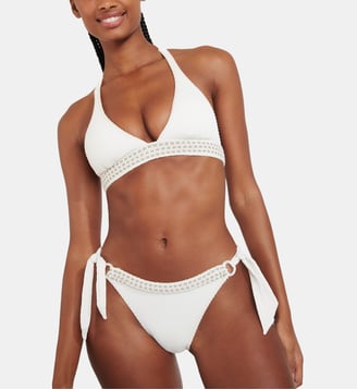 Maillot 2 pieces triangle Damomadia - Banana Moon - Écru