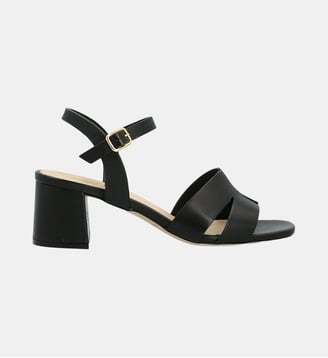 Sandale barnsley - cuir lisse - Manfield - Noir