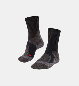 Chaussettes TK1 Adventure Laine - Falke - Noir mix