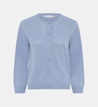 Gilet en lin mélangé - LORYS - Gerard Darel - Bleu ciel