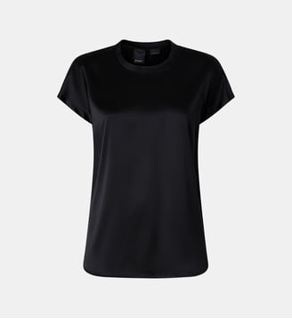 Blouse en satin à mancherons Pinko