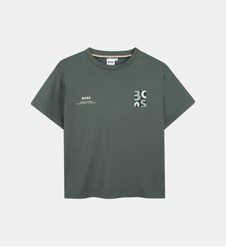 Tee-shirt manches courtes - BOSS Kidswear - Stone pine