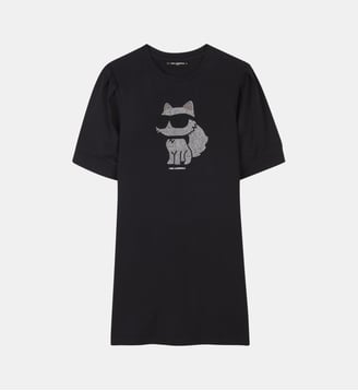 Robe à manches courtes - Karl Lagerfeld Kids - Black