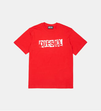 T-shirt avec logo - Diesel Kids - Rouge