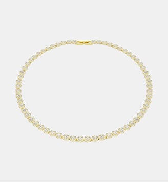 Collier Una Angelic, Petit, Doré à l’or 18 carats (750/1000) - Swarovski - White gold tone plated