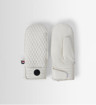 Moufles de ski athena mitten cuir de chevre - Fusalp - Blanc