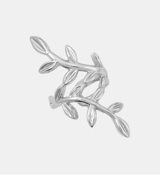 Ear cuff feuille argenté Argent 925 - Balaboosté - Argenté