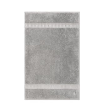 Serviette de bain  en coton modal - Yves Delorme - Platine