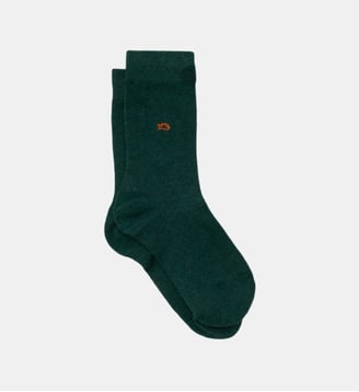 Chaussettes en coton peigné unies - Billybelt - Vert