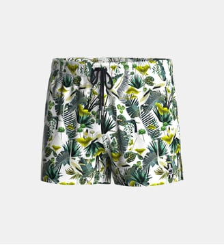 Short de bain court avec imprimé tropical Impetus