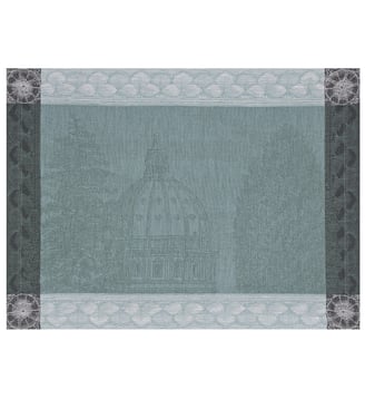 Set de table en lin Symphonie Baroque Opéra - Le Jacquard Francais - Fumée