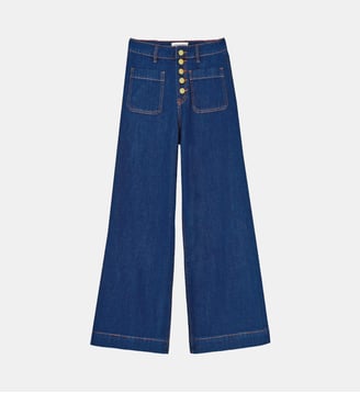 Jeans flare uni ATLANTA - La Petite Etoile - Wash